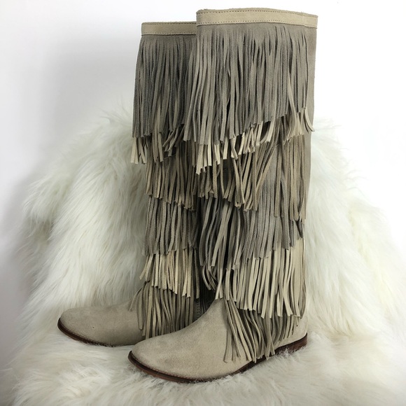 zara fringe boots